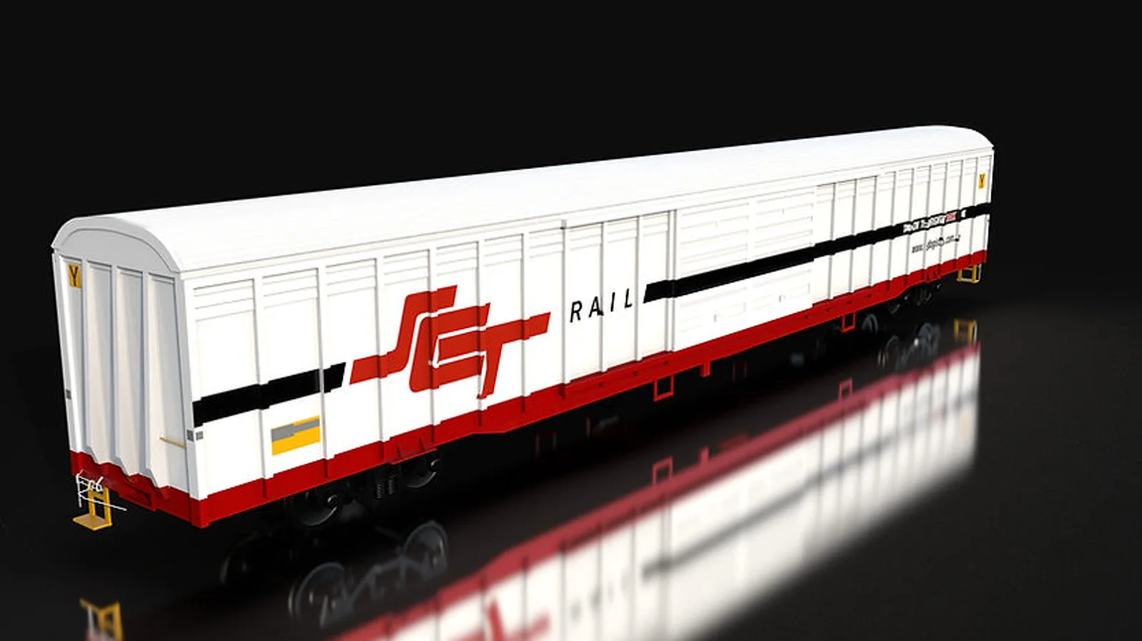 CR ABFX wagon render on a black background