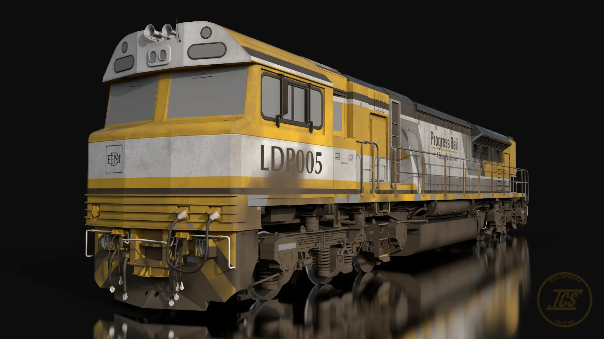 Weathered Progress Rail LDP Class render