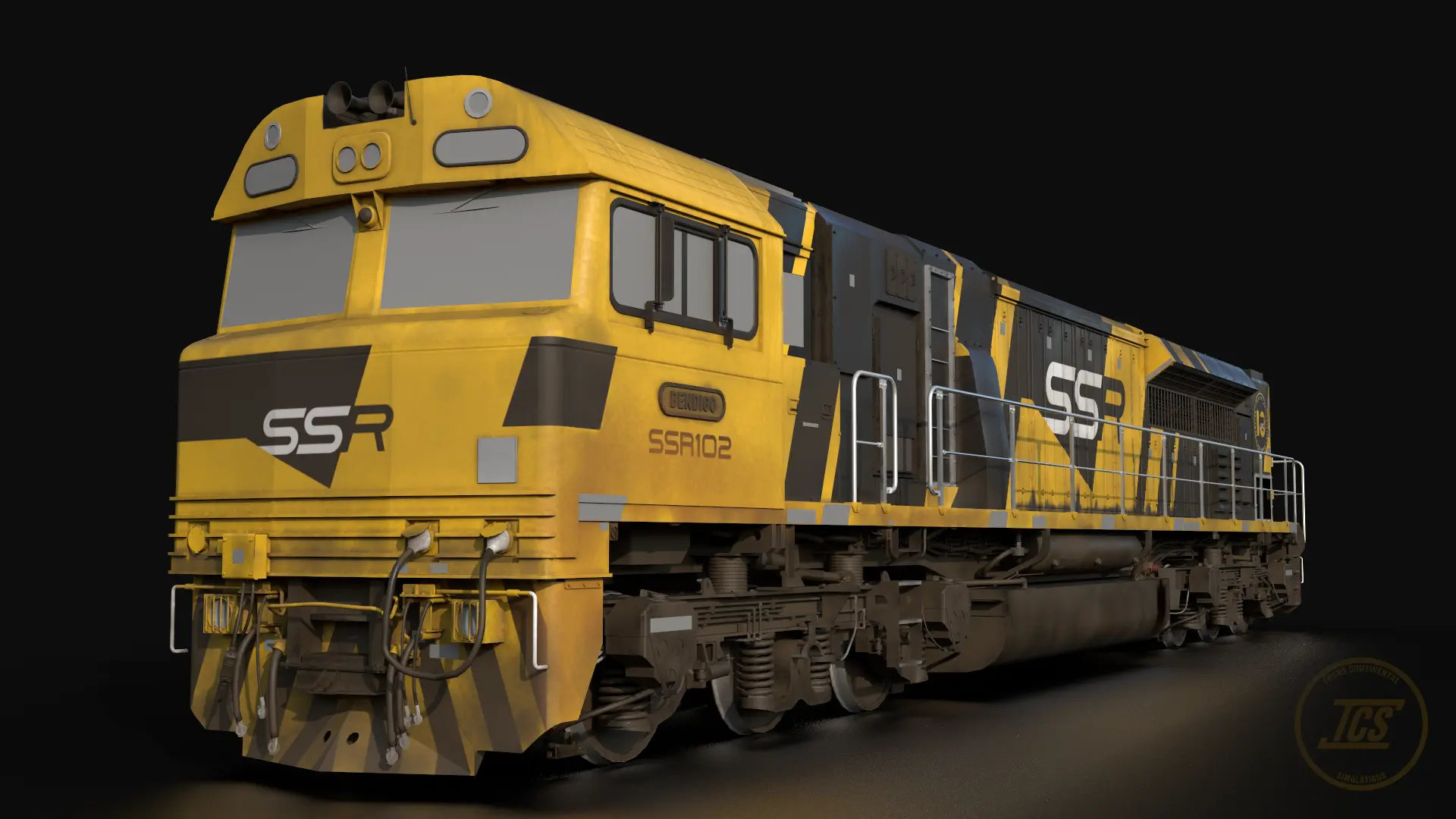 Weathered Southern Shorthaul Railroad SSR Class render