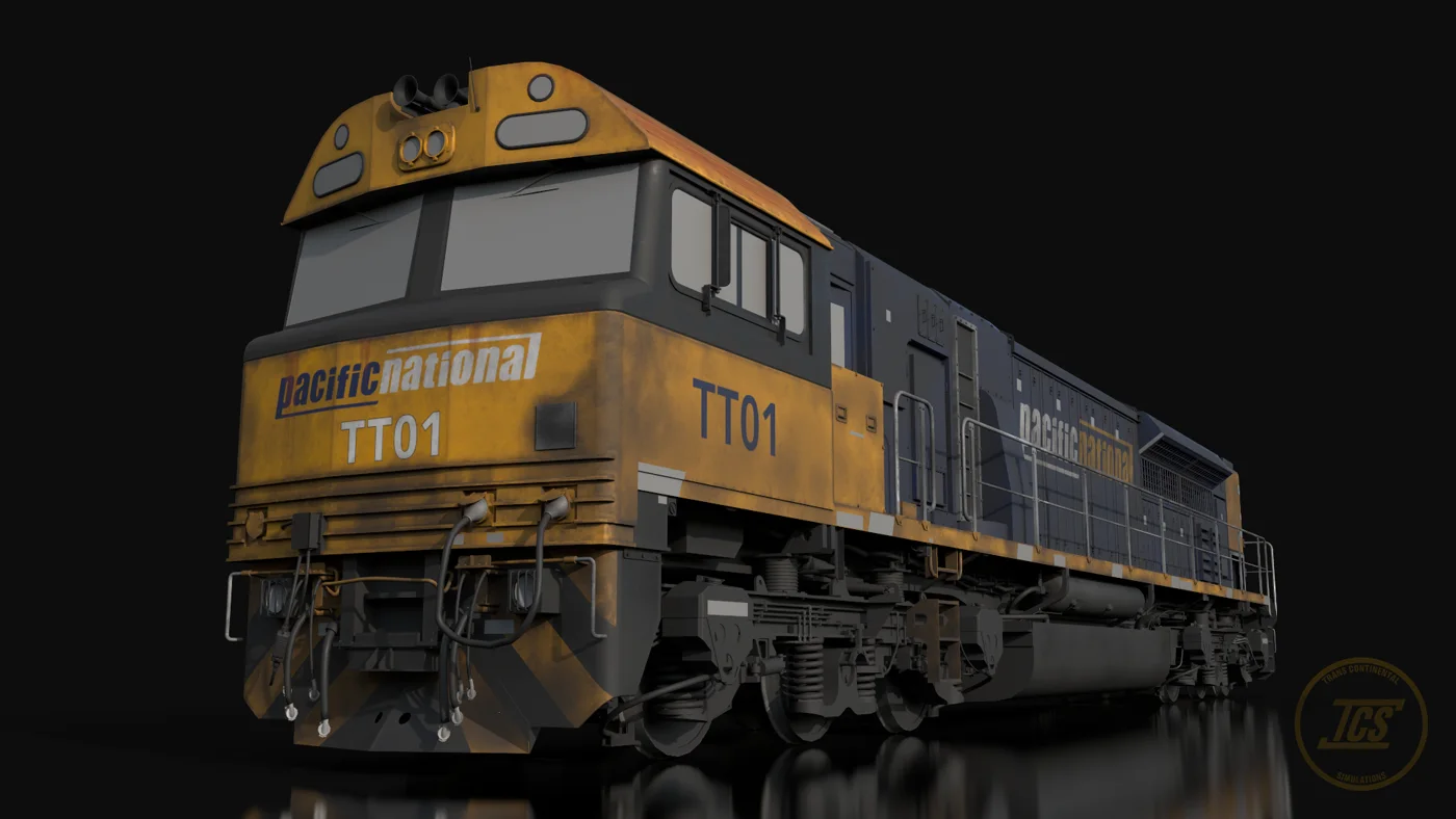 Weathered Pacific National TT Class render