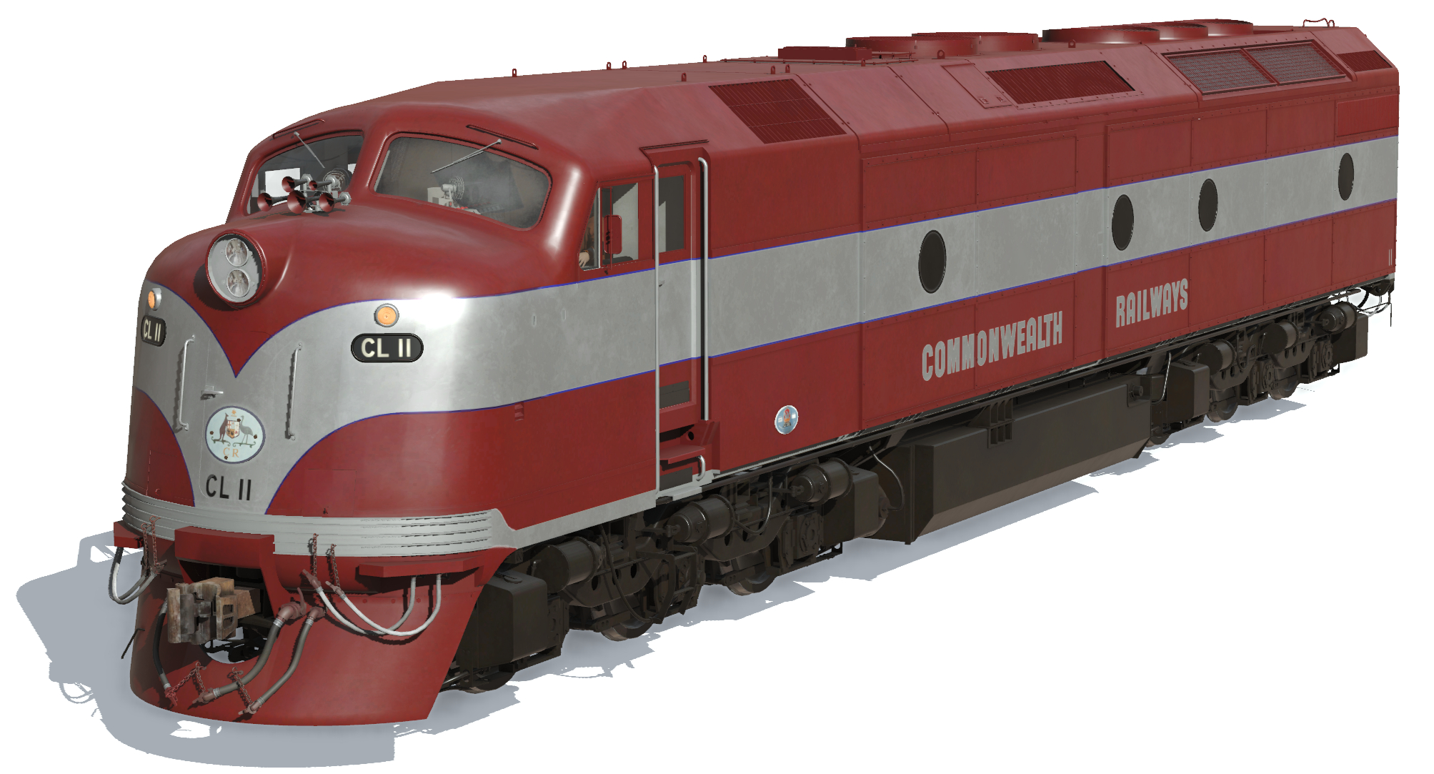 A Trans Continental Simulations locomotive in Trainz