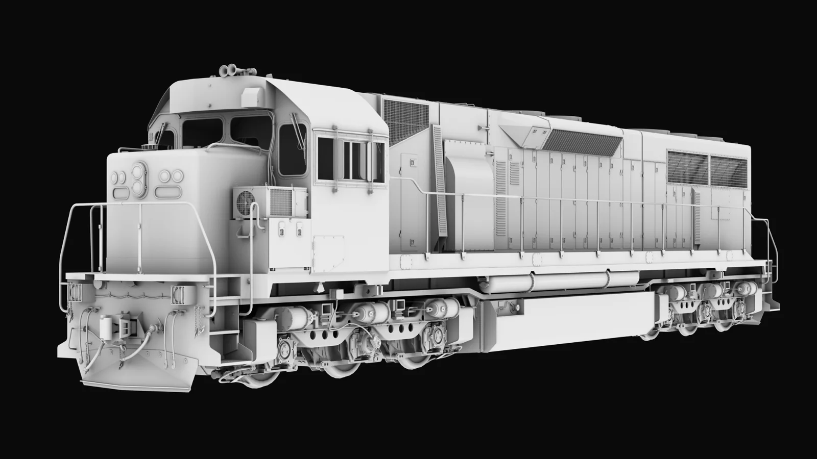 WAGR L Class locomotive model on a black background