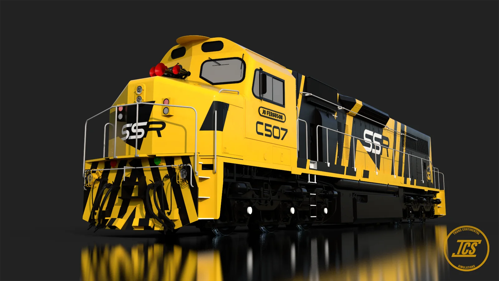 Victorian Railways C Class locomotive in SSR livery